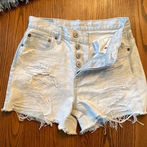 Size 2 - Jean shorts American Eagle - longer leg. Hardly worn!